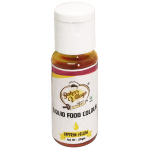 BAKER'S VILLAGE SAFFRON YELLOW LIQUID FOOD COLOUR 20g