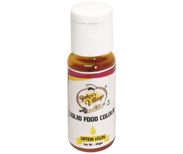 BAKER'S VILLAGE SAFFRON YELLOW LIQUID FOOD COLOUR 20g