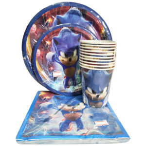 SONIC PAPERPLATE SET (40PC)