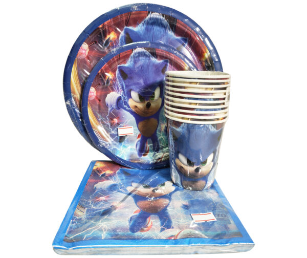 SONIC PAPERPLATE SET (40PC)