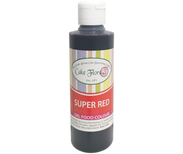 CAKE FLORA SUPER RED GEL FOOD COLOUR 150g