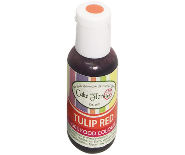 CAKE FLORA TULIP RED GEL FOOD COLOUR 21g