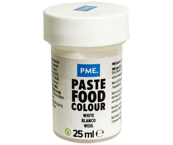PME WHITE PASTE FOOD COLOUR 25ML