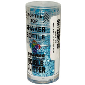 COSMIC BLUE BREEZE POP TOP SHAKER BOTTLE EDIBLE GLITTER 10ML