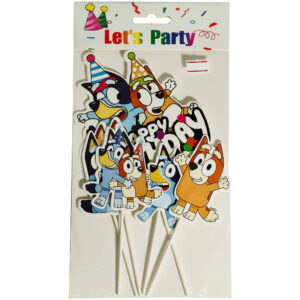 CAKE TOPPER BLUEY CARDBOARD SET