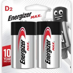 ENERGIZER D2 BATTERY TWIN PACK