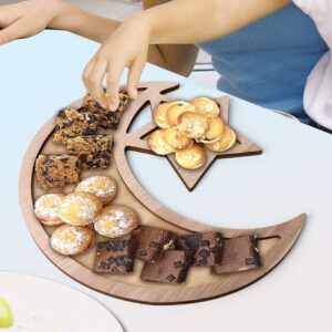 EID TRAY WOODEN(33X35CM)
