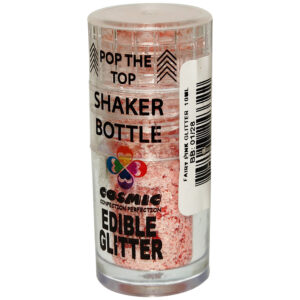 COSMIC FAIRY PINK POP TOP SHAKER BOTTLE EDIBLE GLITTER 10ML