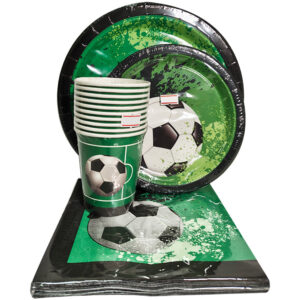 FOOTBALL 2 PAPERPLATE SET (40PC)