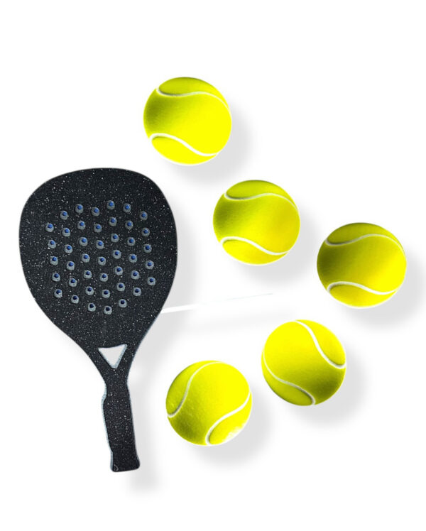 Padel set Cardstock Cake Topper (Sticks included)