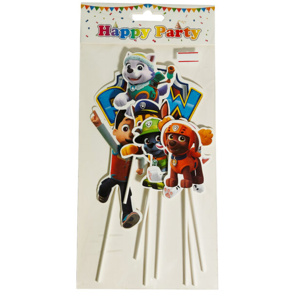 CAKE TOPPER PAW PATROL CARDBOARD SET