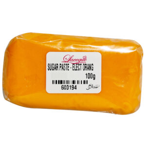 SUGAR PASTE ELECTRIC ORANGE 100g
