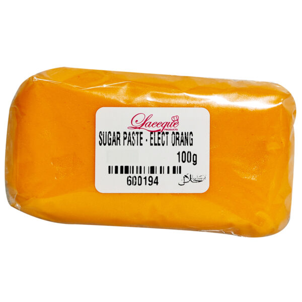SUGAR PASTE ELECTRIC ORANGE 100g