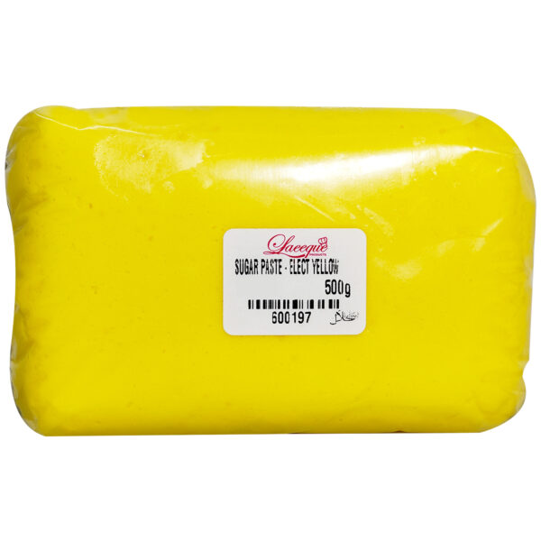 SUGAR PASTE ELECTRIC YELLOW 500g