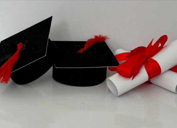 CARDSTOCK CONGRATULATIONS GRADUATE 3D CAKE TOPPER