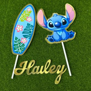 CARDSTOCK STITCH & SURF CAKE TOPPER