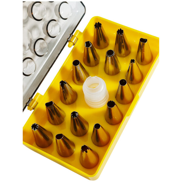 CAKE DECORATOR NOZZLE SET (18PC) - Image 2