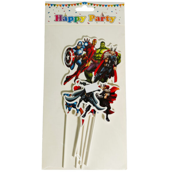 CAKE TOPPER THE AVENGERS CARDBOARD SET