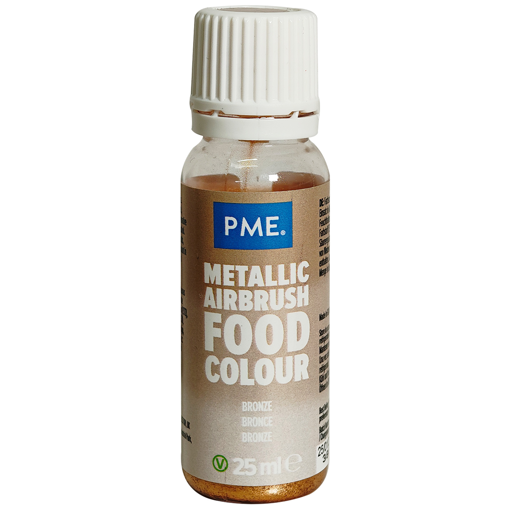 PME METALLIC AIRBRUSH FOOD COLOUR BRONZE 25ML