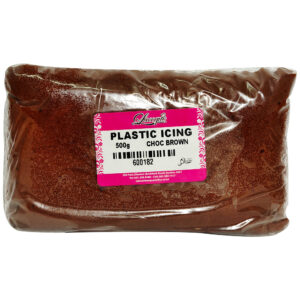 PLASTIC ICING CHOC BROWN 500g