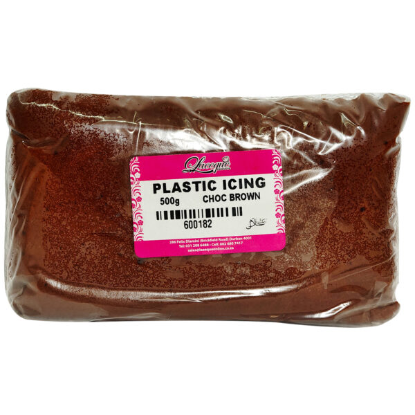 PLASTIC ICING CHOC BROWN 500g