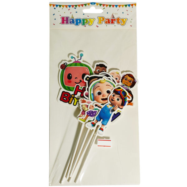 CAKE TOPPER COCOMELON CARDBOARD SET