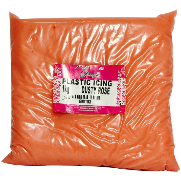 PLASTIC ICING DUSTY ROSE 1KG