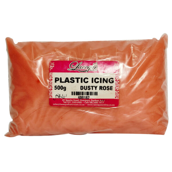 PLASTIC ICING DUSTY ROSE 500g