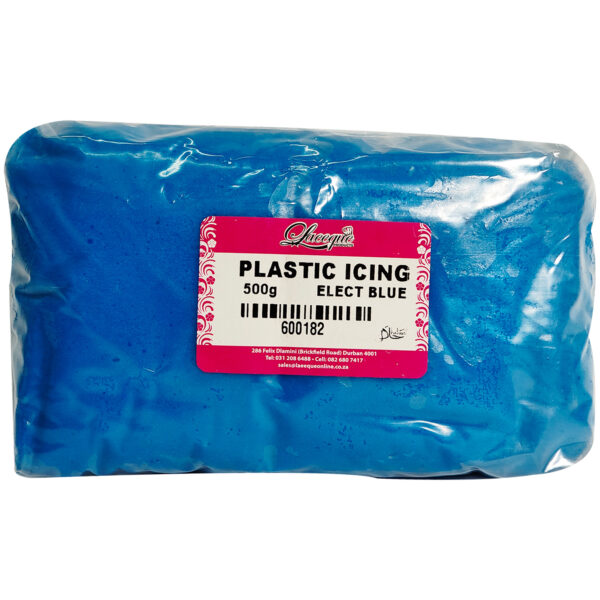 PLASTIC ICING ELECTRIC BLUE 500g