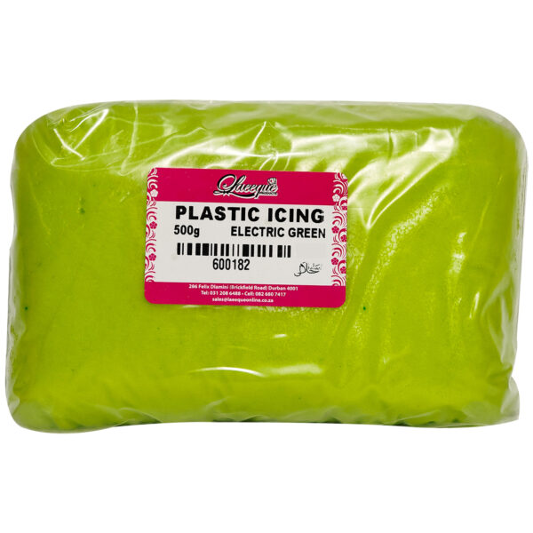 PLASTIC ICING ELECTRIC GREEN 500g