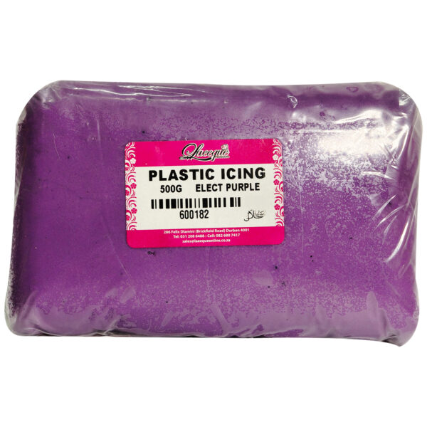 PLASTIC ICING ELECTRIC PURPLE 500g