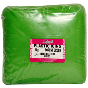 PLASTIC ICING FOREST GREEN 1KG
