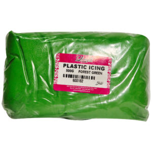 PLASTIC ICING FOREST GREEN 500g