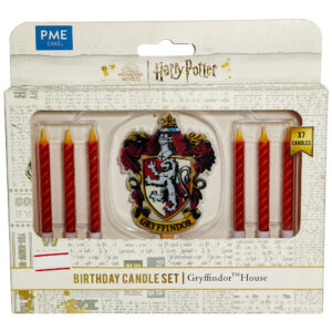 HARRY POTTER GRYFFINDOR HOUSE BIRTHDAY CANDLE SET OF 7