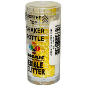 COSMIC LEMON POP POP TOP SHAKER BOTTLE EDIBLE GLITTER 10ML