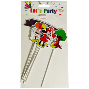 CAKE TOPPER MICKEY & MINNIE CARDBOARD SET