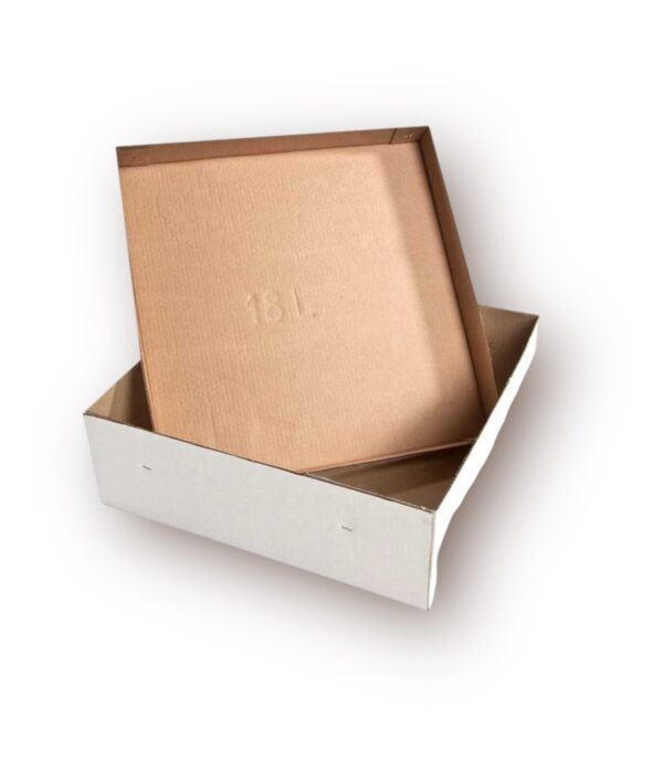 CORRUGATED CAKE BOX 18″ BASE & LID