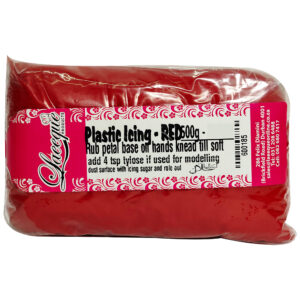 PLASTIC ICING RED 500g