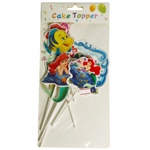 CAKE TOPPER THE LITTLE MERMAID CARDBOARD SET