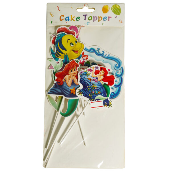 CAKE TOPPER THE LITTLE MERMAID CARDBOARD SET